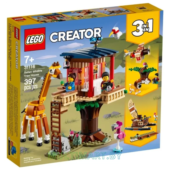 Конструктор LEGO Creator 31116 Домик на дереве для сафари